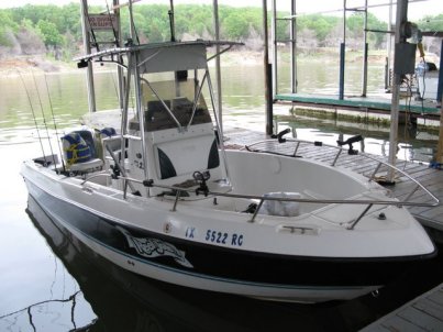 cross Creek Lake Texoma Striper Fishing Boat