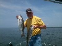 Lake Texoma Striper Fishing Photo