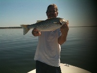 Lake Texoma Striper Fishing Photo