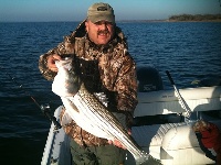 Lake Texoma Striper Fishing Photo