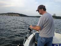 Lake Texoma Striper Fishing Photo